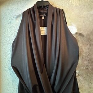 Frederick's of Hollywood Black Draped Top